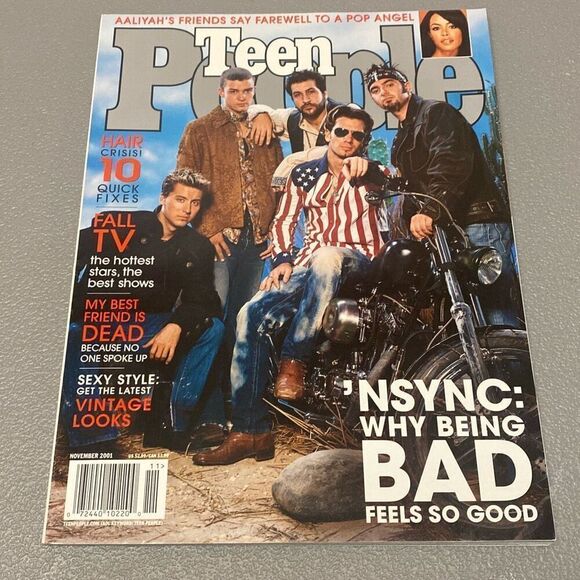 NSYNC VTG Teen People Magazine Nov 2001 Britney Aaliyah J Lo Usher Jay-Z Y2K - Picture 1 of 12